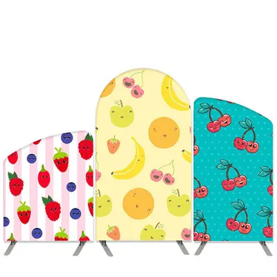 Aperturee Fruit Theme Happy Birthday Party Arch Backdrop Kit Banner | Wedding Arch Backdrop | Circle Arch Backdrop Diy | Diy ...