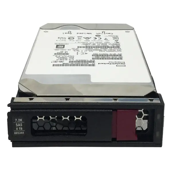 805344-001 HP 8TB 7200RPM SAS 12GB/s Hot-Pluggable 3.5-Inch LPc Hard Drive for ProLiant Gen10/Gen10+/Gen11 Servers