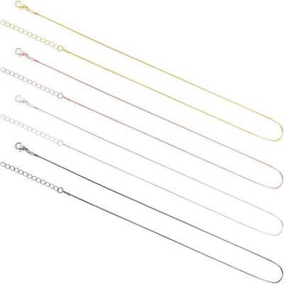 Brass Square Snake Chain Necklace Making