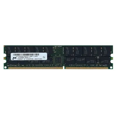 Micron MT36VDDF25672Y-40B | 2GB DDR-400MHz PC3200 ECC Registered RDIMM CL3 2Rx4 2.5V 184-Pin Memory Module