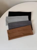 Solid Color Grey Wide Elastic Elasticity Hair Band, 2024 New Style High Stretch Hair Band for Women & Men, Fashion Hair Acces...