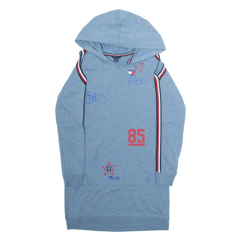 TOMMY HILFIGER Oversized Girls Blue Hoodie L