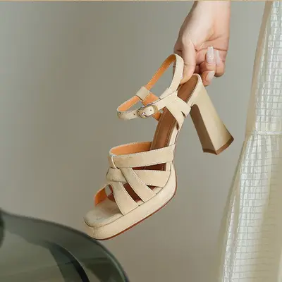 CHIKO Jaylah Open Toe Chunky Heels Heeled Sandals