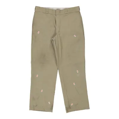 874 Dickies Trousers - 36W 28L Beige Polyester Blend