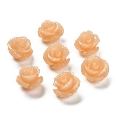 Synthetic Coral Carved Beads