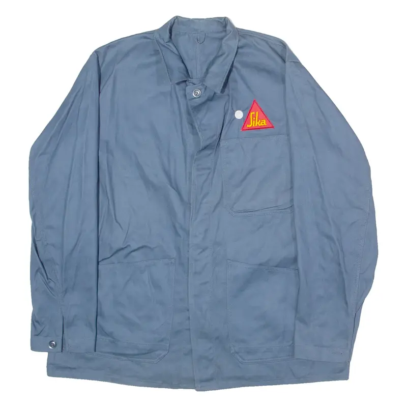 WORKER Sika Mens Chore Jacket Blue Twill 90s XL