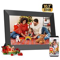 FRAMEO Digital Photo Frame wifi 10.1 Inch, Smart WiFi Digital Picture Frame, Touch Screen Display, 32GB Storage Auto-Rotate E...