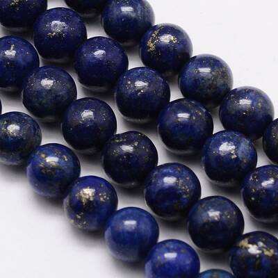 Grade A Natural Lapis Lazuli Round Bead Strands
