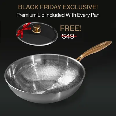 TAIMA Certified Pure Titanium Wok Pan Pro