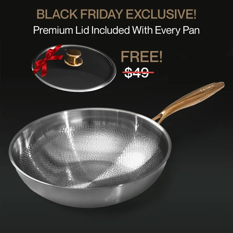 TAIMA Certified Pure Titanium Wok Pan Pro