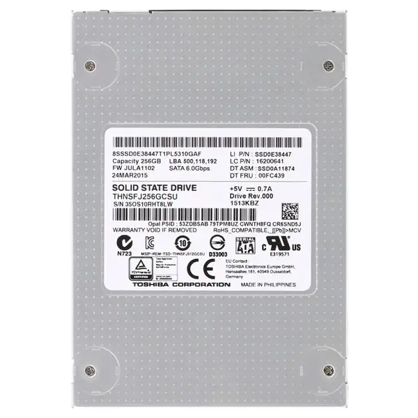 SSD0E38447 Lenovo 256GB Multi-Level Cell SATA 6Gb/s 2.5-Inch Solid State Drive