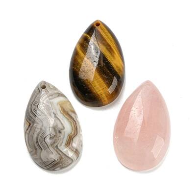Natural Mixed Gemstone Pendants