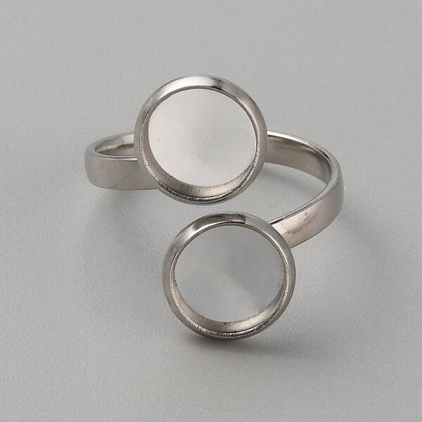 304 Stainless Steel Open Cuff Ring Components