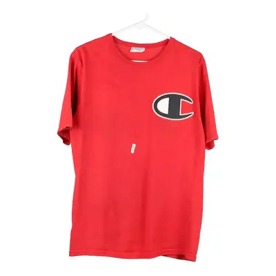 Champion T-Shirt - Medium Red Cotton