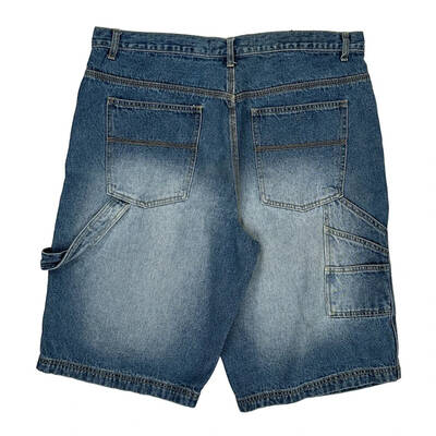 Carpenter Style Nyc Denim Shorts - 38W 14L Blue Cotton Blend