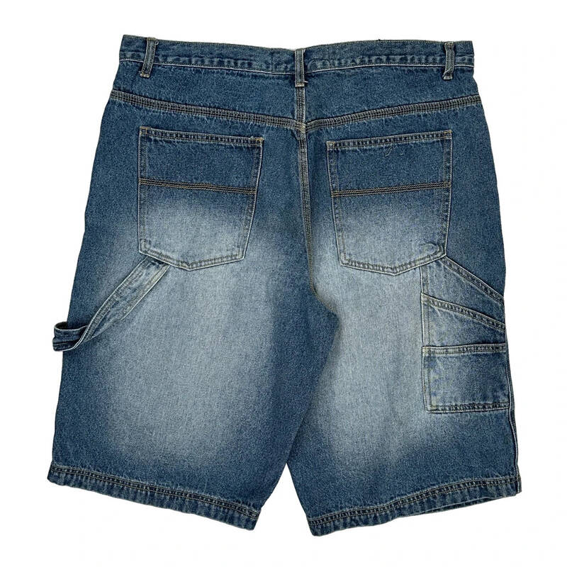Carpenter Style Nyc Denim Shorts - 38W 14L Blue Cotton Blend
