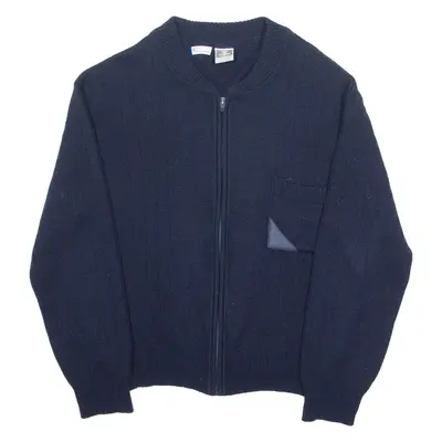 FREYA Mens Jumper Blue Tight Knit XL