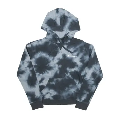 CHAMPION Tie Dye Hoodie Blue Pullover Womens S