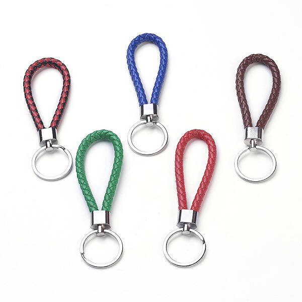 Braided PU Keychain