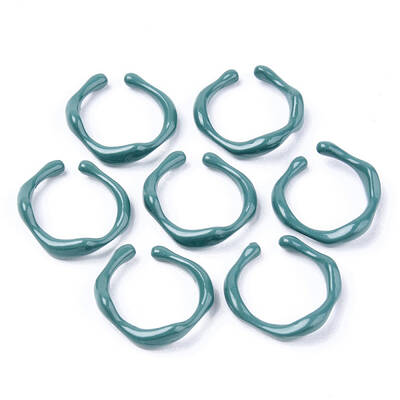 Spray Painted Alloy Cuff Rings