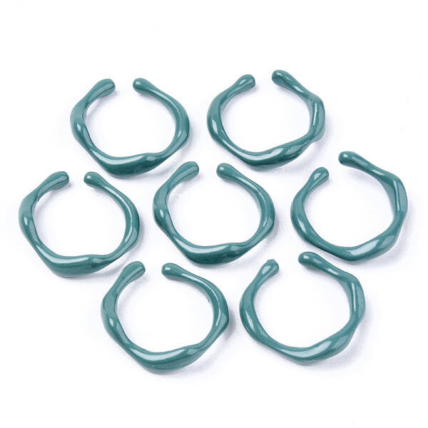 Spray Painted Alloy Cuff Rings