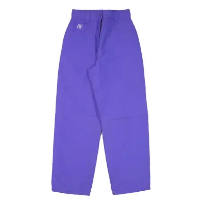 BF Trousers Purple Regular Straight Nylon Womens W26 L27