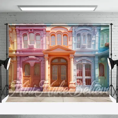 Dreamy House Birthday Cake Smash Backdrop For Photo - Aperturee