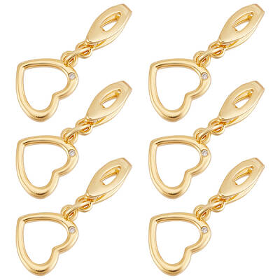 6Pcs Brass Hook Buttons