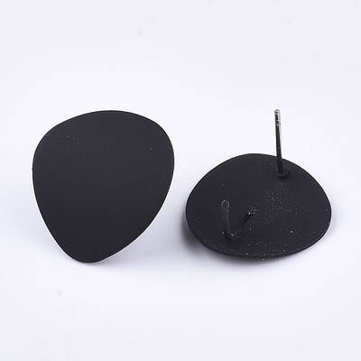 Spray Painted Iron Stud Earring Findings