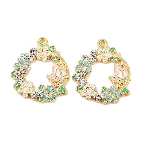 Rack Plating Alloy Enamel Pendants