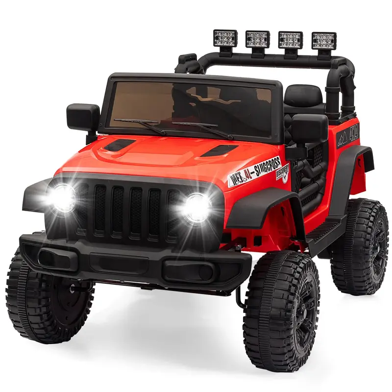 Garvee Ride - P Series: 12V Kids Electric Vehicles with Remote Control, 2 Speeds, Spring Suspension, LED Headlight, Bluetooth...