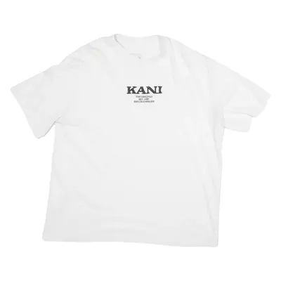 KARL KANI Mens T-Shirt White 90s XL