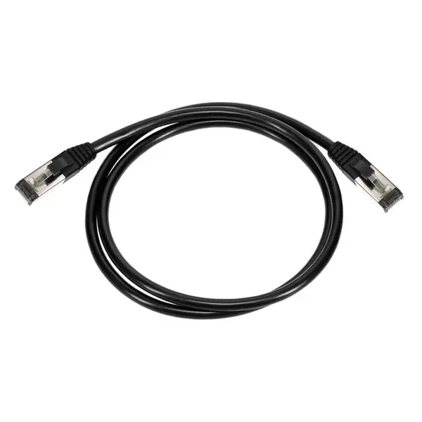 45442 Monoprice Cat8 Ethernet Patch Cable Double Shielded S/FTP 28AWG 2GHz 40G Pure Bare Copper Snagless RJ45 3ft Black
