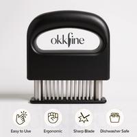 Okkfine Meat Tenderizer Tool,ABS+DurableStainless Steel With 48 Ultra Sharp Needle Blades,Chicken Tenderizer Tool,Cooking Gad...