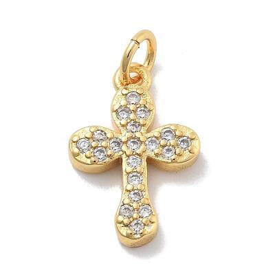 Brass Micro Pave Cubic Zirconia Pendants
