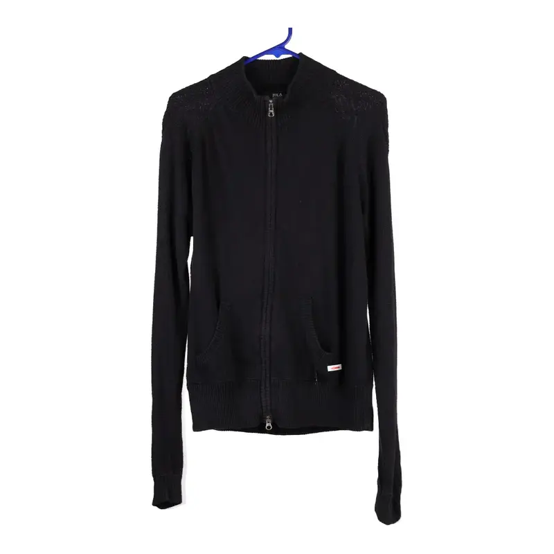 Fila Zip Up - XL Black Cotton