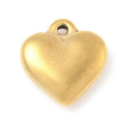304 Stainless Steel Heart Pendants