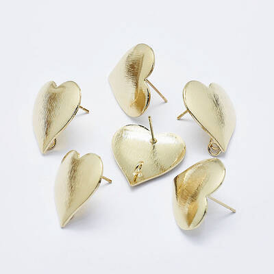 Brass Stud Earring Findings