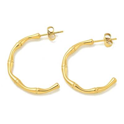PVD Vacuum Plating 304 Stainless Steel Stud Earrings for Women