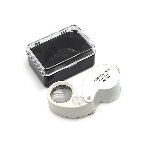 40x-25mm Jewelry Identifying Type Magnifying Glass Portable Magnifiers