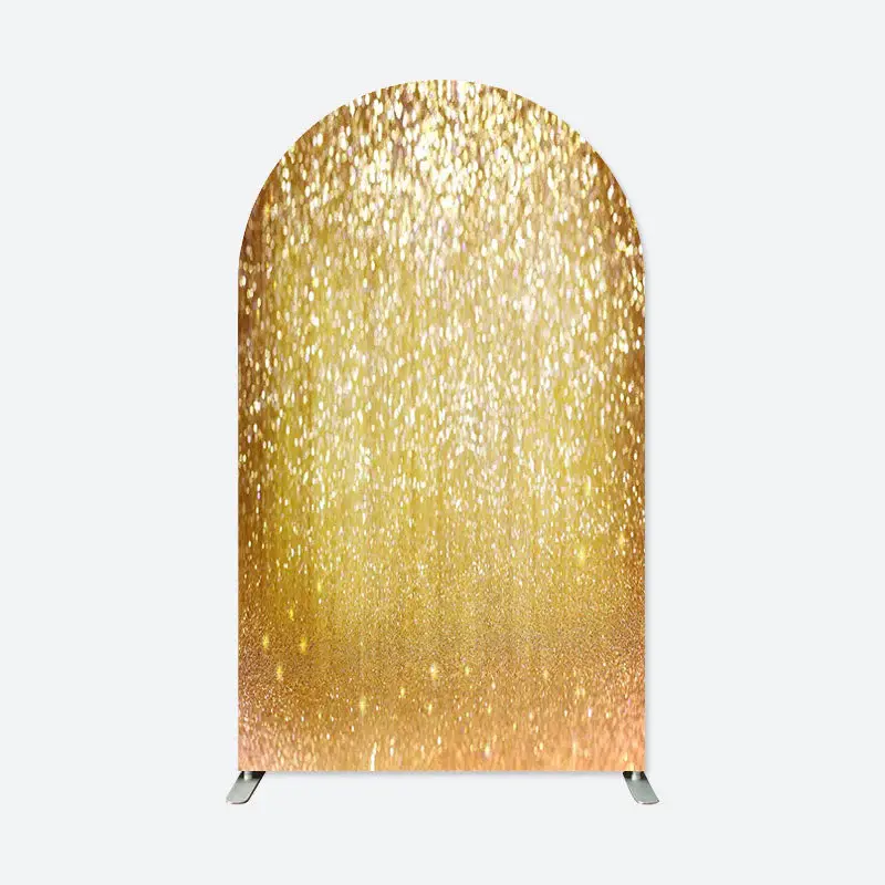 Aperturee Glitter Gold Dance Party Double Sided Arch Backdrop | Circle Arch Backdrop Diy | Wedding Arch Backdrop | Diy Chiara...