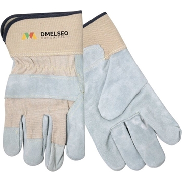 18 Custom Split Leather Glove w/Safety Cuffs - Kevlar Stitched & ...