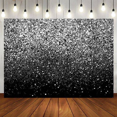 Aperturee Abstract Silver Bokeh Spots Birthday Backdrop