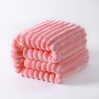 NTBAY Striped Flannel Fleece Blanket, Ultra-Soft, Cozy, Lightweight Flannel Fuzzy Blanket, Fluffy Warm Reversible Stripes Des...