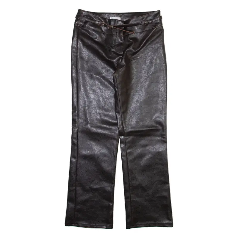 NORWISS Womens Trousers Black Regular Bootcut PVC W34 L29