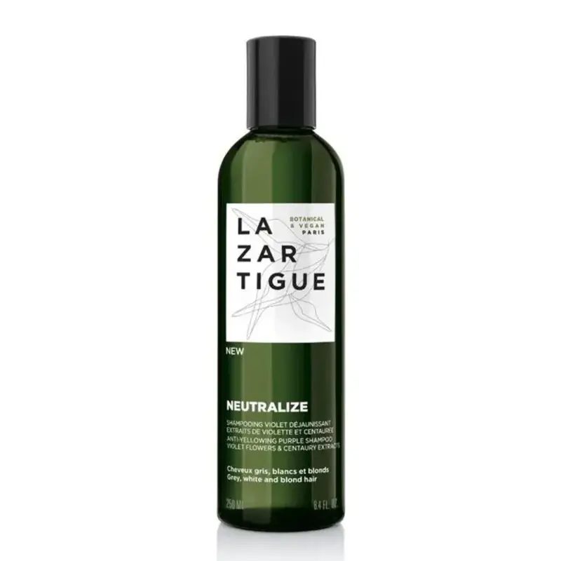 Lazartigue Neutralize Shampoo per Capelli Contrasta i Toni Gialli o Arancioni 250 ml