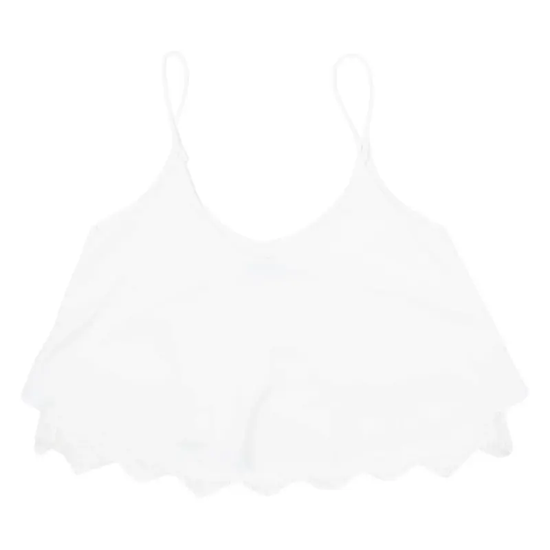 ZARA Womens Camisole Blouse White Sleeveless Viscose S