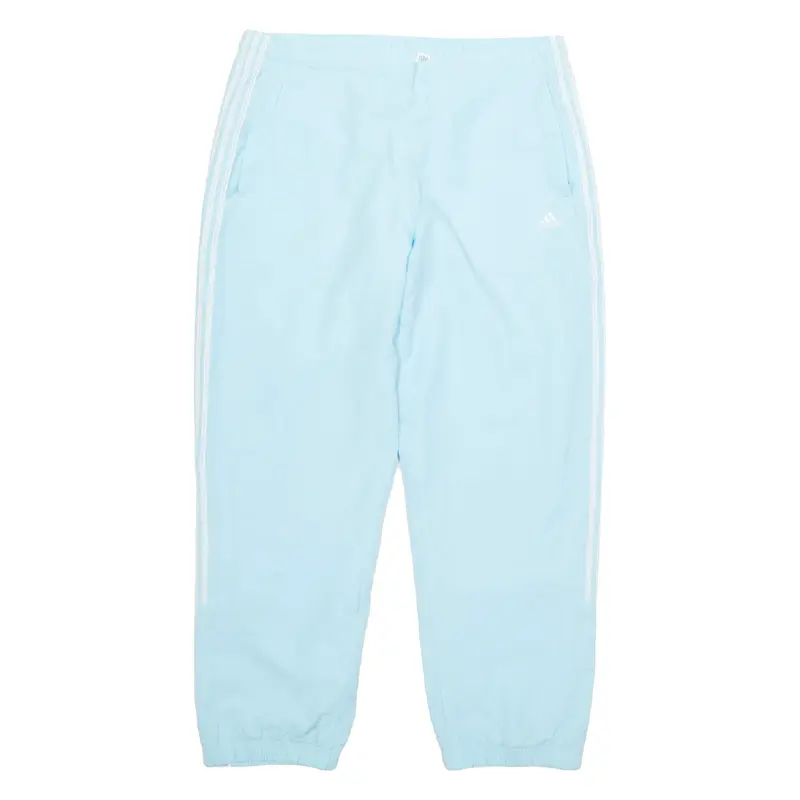 ADIDAS Mesh Lined Womens Track Pants Blue Tapered UK 18 W34 L29