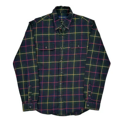 Ralph Lauren Checked Flannel Shirt - Medium Multicoloured Cotton
