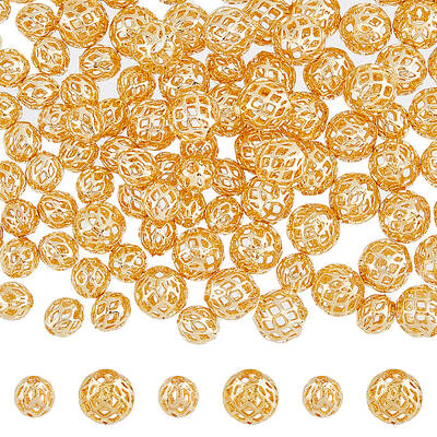 100Pcs 2 Styles Brass Beads